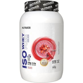 Iso Whey Pure Isolado Stramberry 900g - Nutrata
