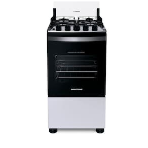 Fogão Brastemp 4 Bocas Branco com dupla chama e grades individuais   - BFO4EBB