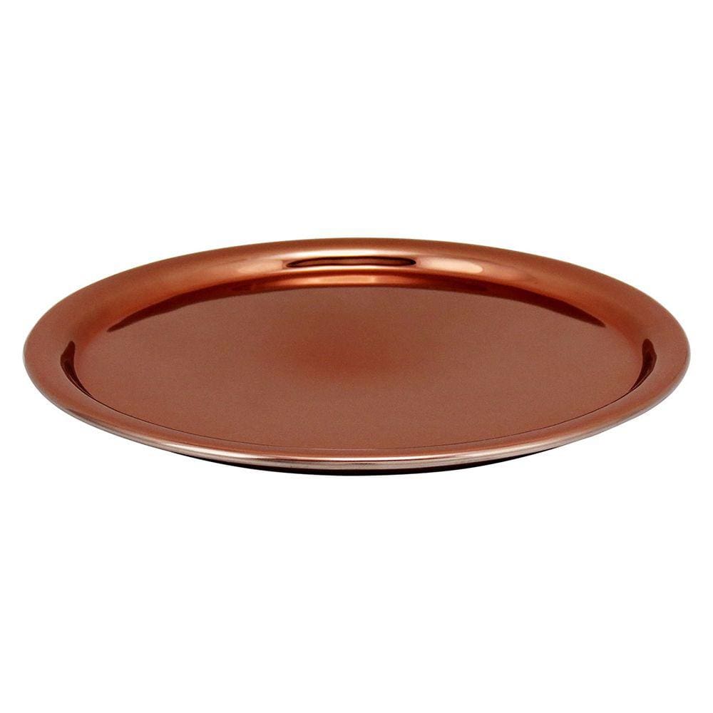 MELZI BANDEJA 2x26x26cm VIDRO COBRE