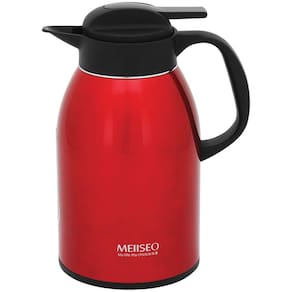 KAFFE GARRAFA TÉRMICA 26x20x14cm 1,6L INOX VERMELHO PAREDE DUPLA