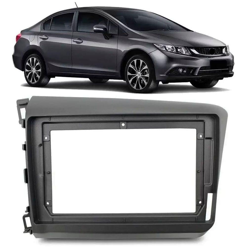 Moldura Painel Multimidia 9 Polegadas Honda Civic 2012 2013 2014 2015 2016