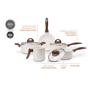 Jogo De Panelas 5 Peças Ceramic Life Cookie - Brinox