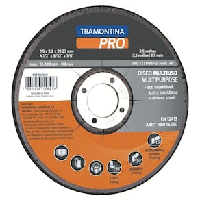 Disco de Corte e Desbaste Multiuso 4.1/2" Tramontina PRO Tramontina