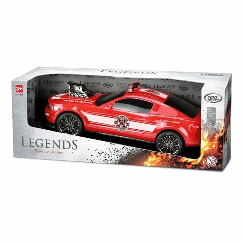 Carrinho Roda Livre - Legends - Rescue Action - Bombeiro - OMG Kids