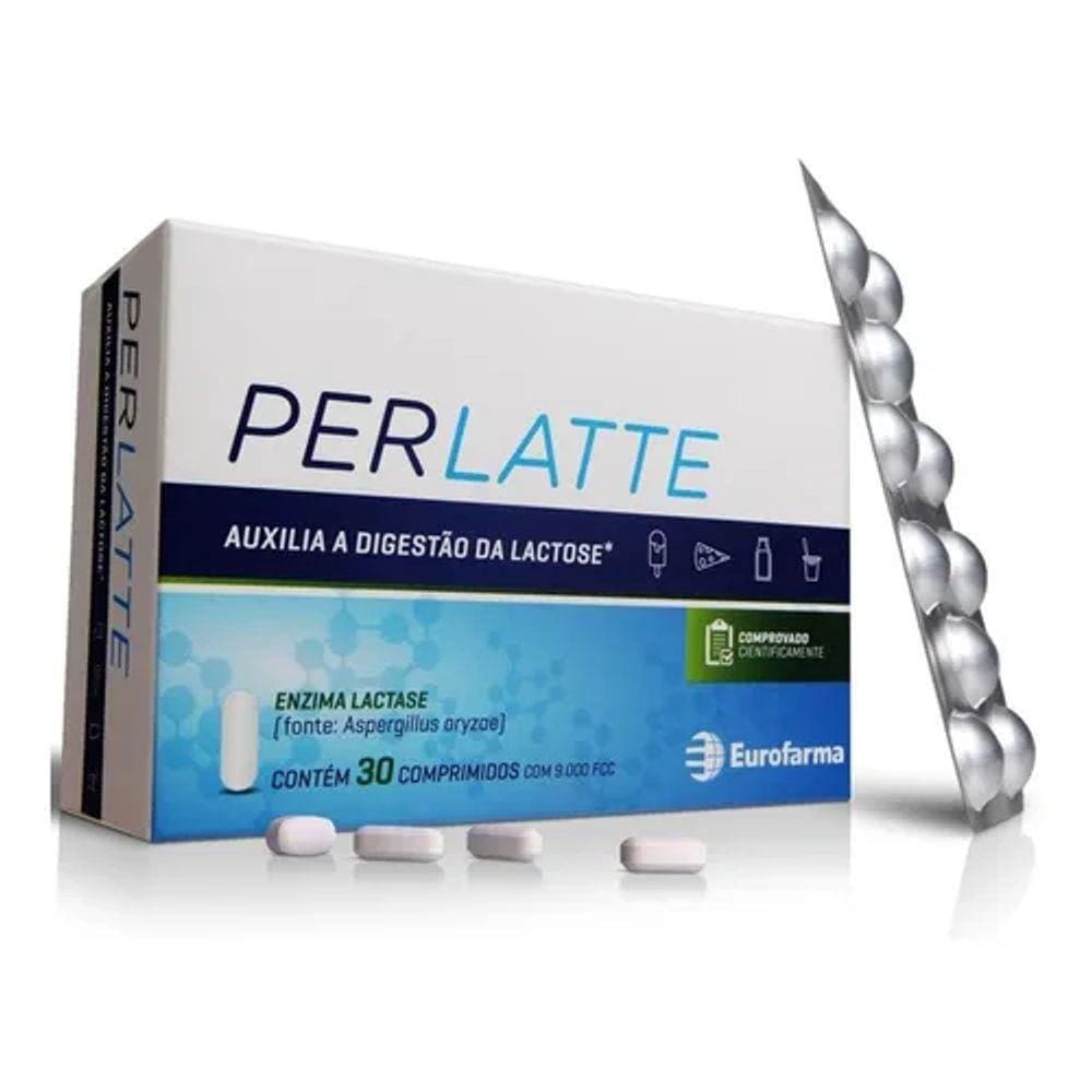 Suplemento De Lactase Perlatte 9000 Fcc - 30 Comprimidos