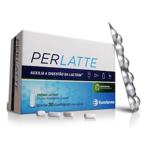 Suplemento De Lactase Perlatte 9000 Fcc - 30 Comprimidos