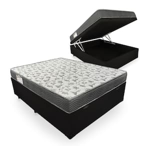 Cama Box Com Baú Viúva + Colchão De Espuma D33 - Ortobom - ISO 100 128x188x60cm