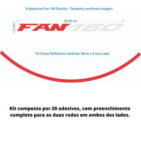 Friso De Roda Adesivo Refletivo Honda Biz Vermelho E Preto