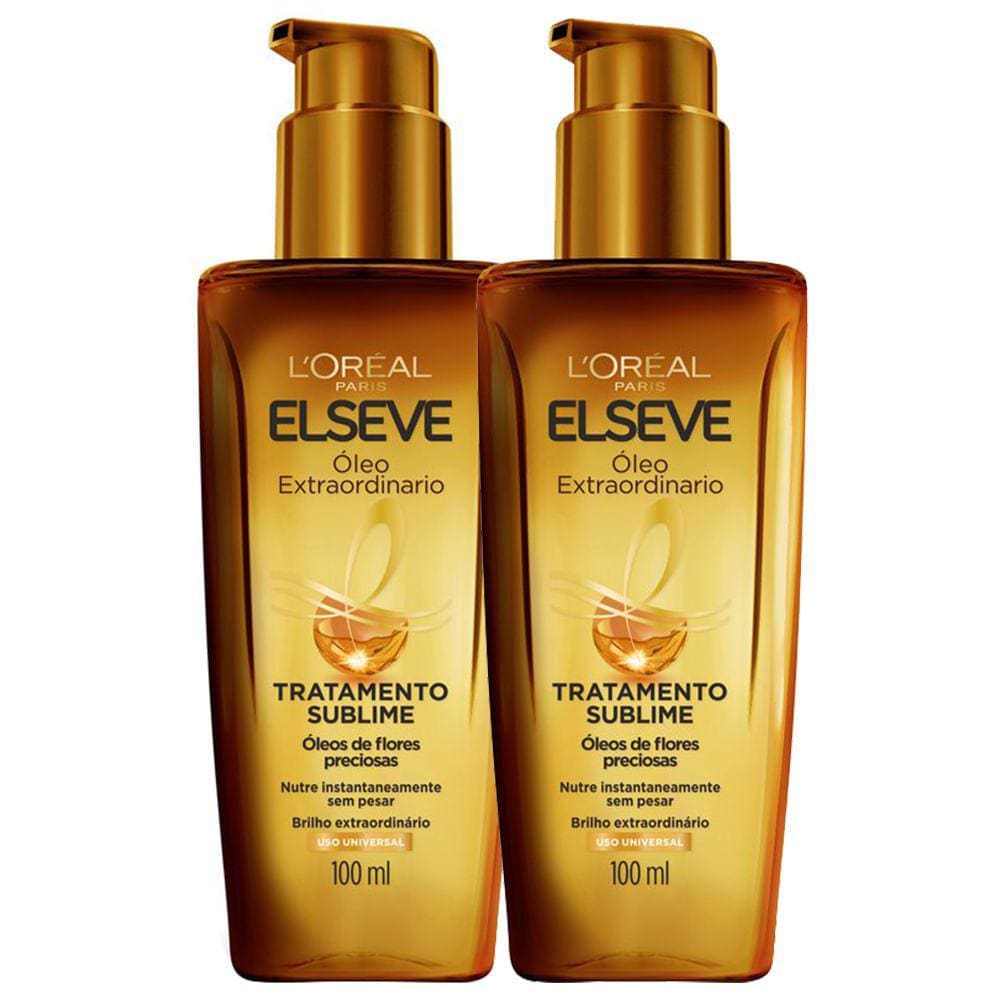 Oleo extraordinario elseve 100ml kit com duas unidades | Pontofrio