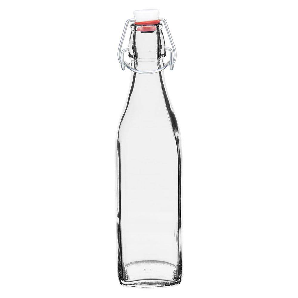 BORMIOLI ROCCO SWING GARRAFA 25x8x8cm 500ml VIDRO TRANSP COM TAMPA