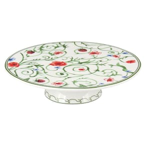 HOME&CO DELICATA PRATO BOLO 7x26x26cm BONECHINA VERDE COM PÉ