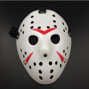 Máscara Jason Sexta Feira 13 Luxo Clássica Cor Branca