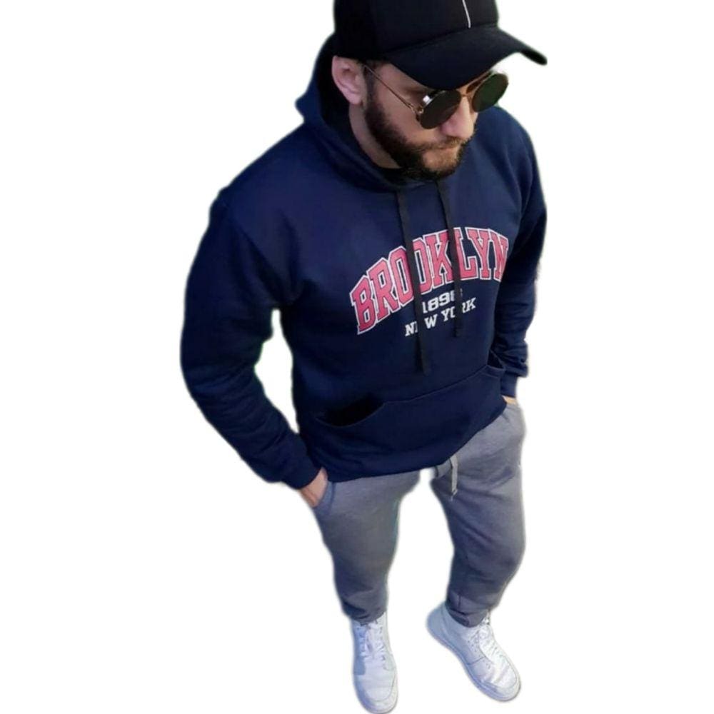 Moletom Brooklyn Blusa Frio Casaco Agasalho Blusão Unissex