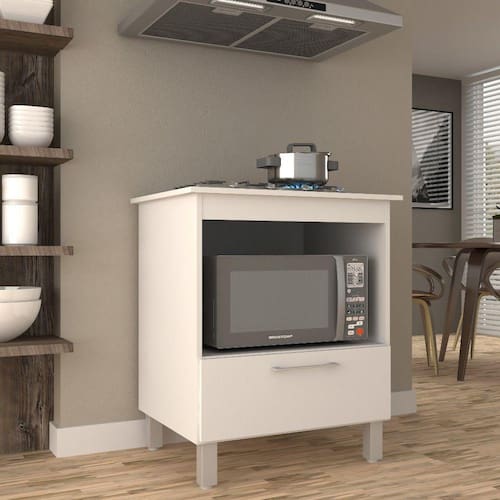 imagem-Balcão para Cooktop 4 Bocas 1 Porta Iara J Carvalho - Branco
