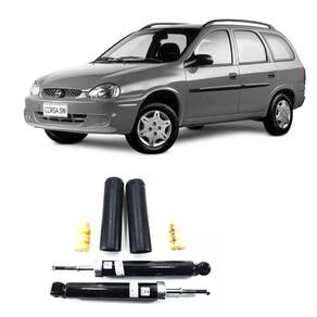 Amortecedor + Batente Corsa Wagon Traseiro 1999 Até 2002 SUPER 1,0 1,6