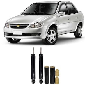 Amortecedor + Kit Batente Chevrolet Corsa Classic Traseiro 2002 Até 2016 O Par