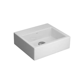 Cuba de Apoio Deca 35x32 L.7300.17 Retangular com Mesa Branco Gelo