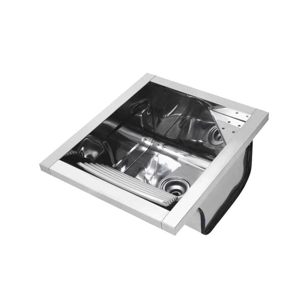 Tanque de Sobrepor Docol Reto 44x51 017048CH Inox Alto Brilho