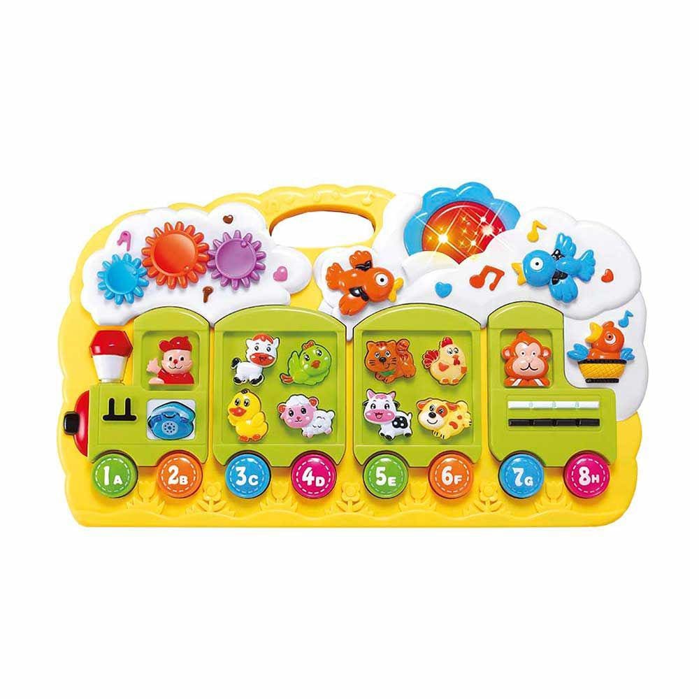 Trenzinho Educativo Musical - Luzes e Sons - Colorido - DM Toys
