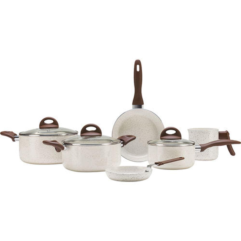 Jogo de Panelas Cerâmica 6P Brinox Vanilla