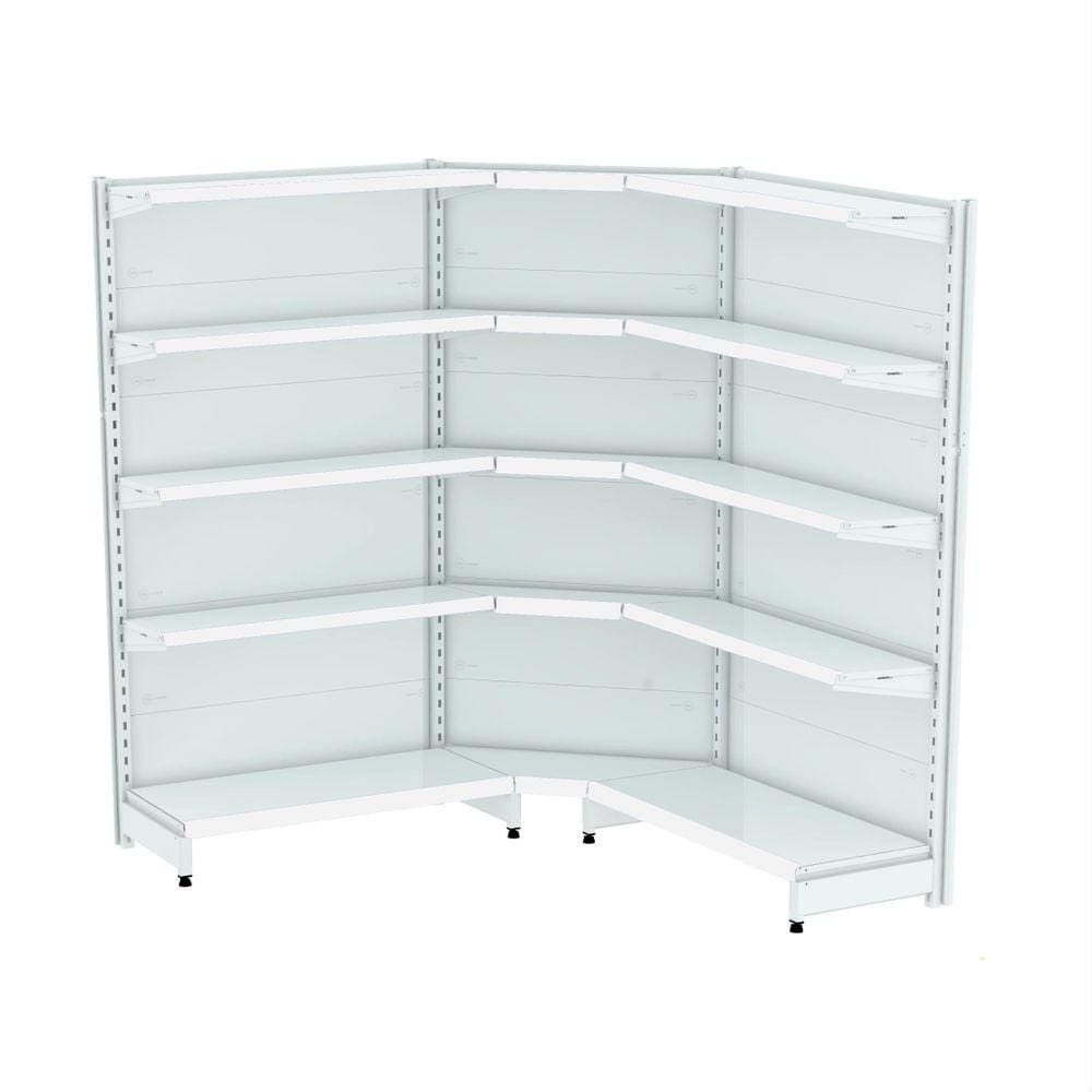 Gondola Parede 196 Amapa Flex 60 Kit 2m 1 Canto Branco SPEti