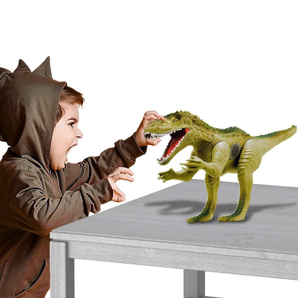 Dinossauro Furious com Som - 60 cm - Verde - Adijomar