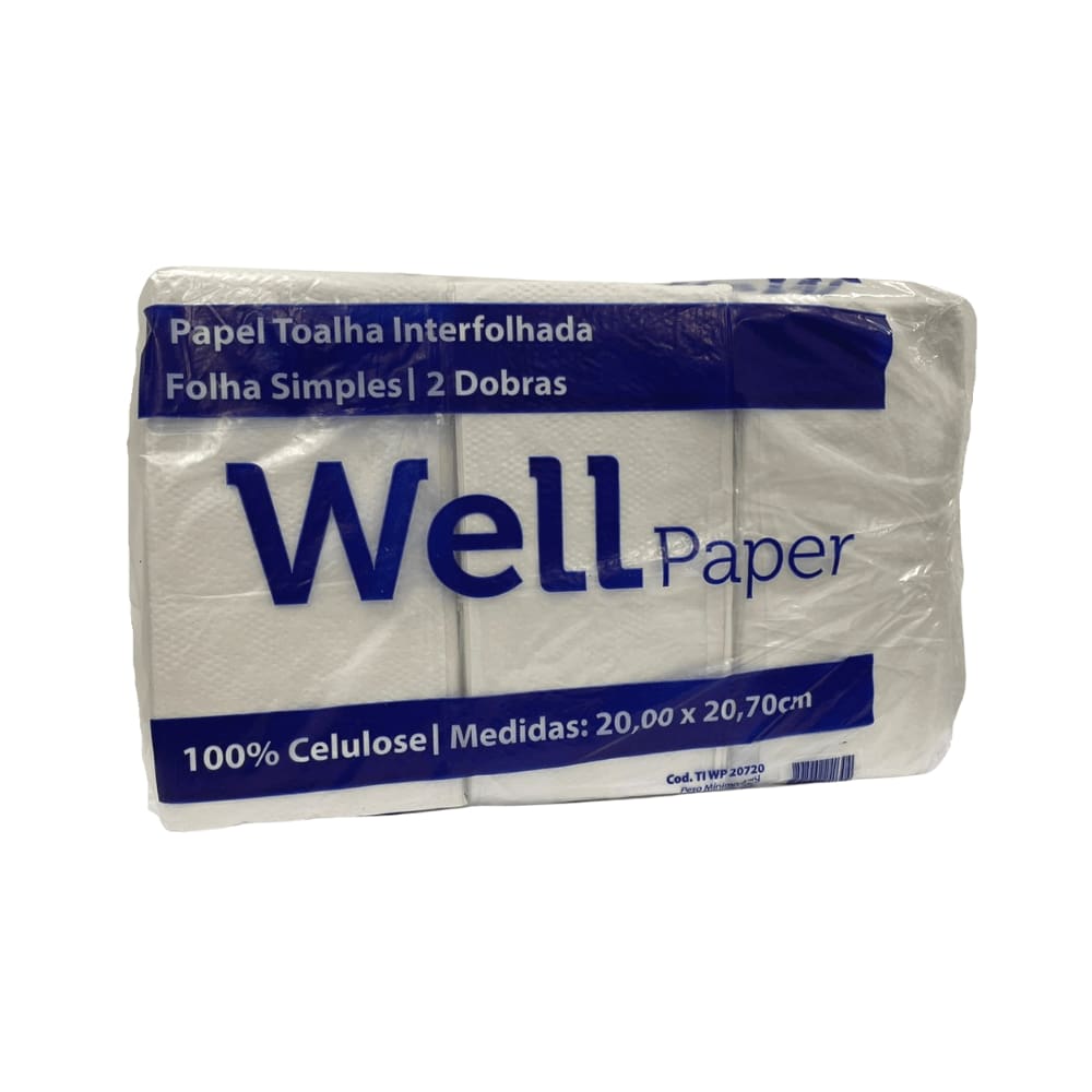 Papel Interfolha 100% celulose 20 x 20,7 2 dobras Wellpaper