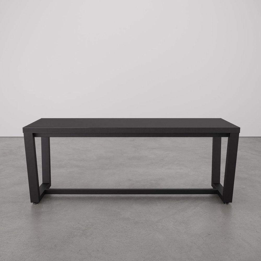 Banco 2 Lugares 120cm Estilo Industrial Concept CabeCasa MadeiraMadeira Preto Trama/Preto