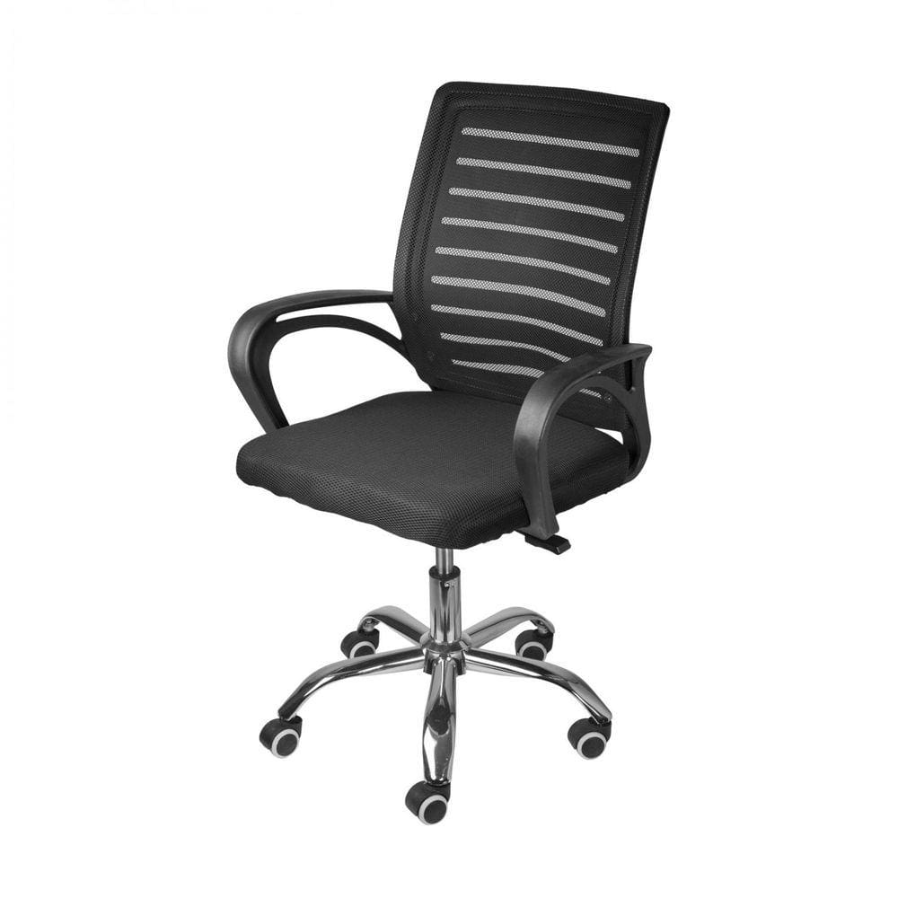 Cadeira de Escritório com Rodízios Office Viena 3324 OR Design Preta