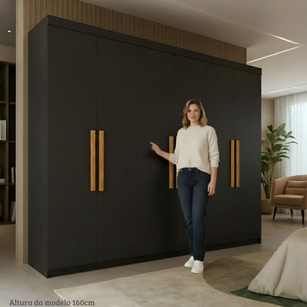 Guarda Roupa Casal 6 Portas em MDP | Ponto