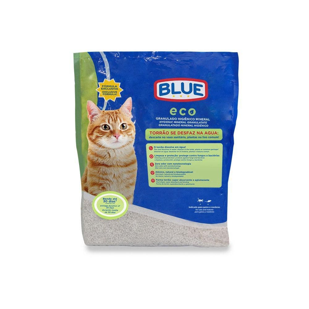 Areia Para Gatos 2Kg Eco  Blue - PP362
