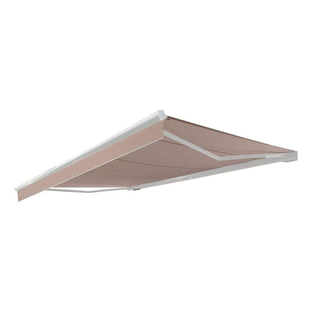 Toldo Articulado De Poliéster Proteção Uv Bege 3,95x2,50m