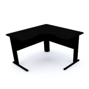 Mesa Estação de Trabalho em L 1200 Maxxi Pandin Móveis Preto