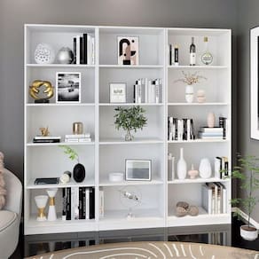 Conjunto Montreal com 3 Estantes Livreiro Multiuso Yescasa Branco