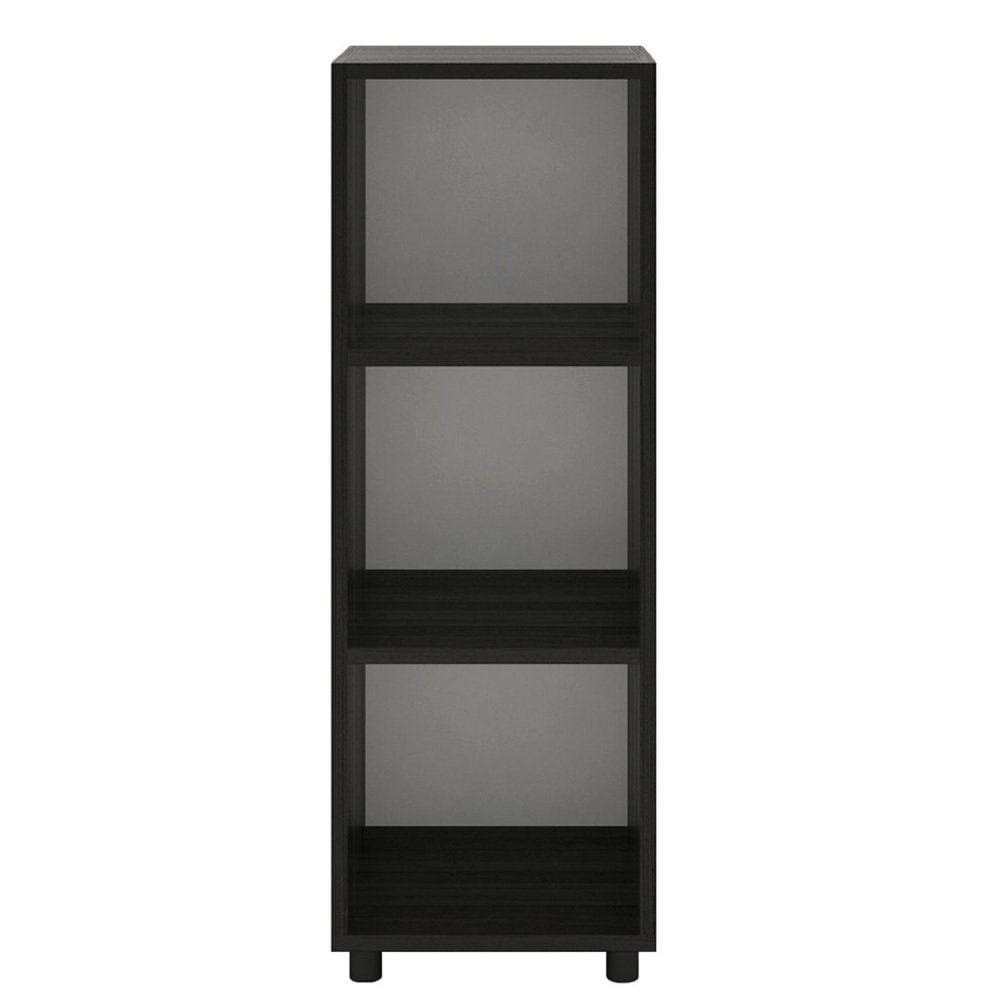 Estante Livreiro Modular 3 Nichos Austin DRD Móveis Preto Perfect Touch