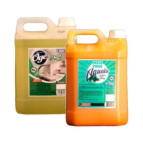 Kit Multiuso OGÊ Brilho Concentrado e Pasta Pinho Aqualiv 5L