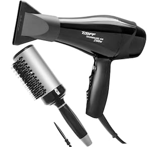 KIT - SECADOR TAIFF NEW TOURMALINE 2100W 127V + ESCOVA PROART RICCI PERFETTI BRILLARE 9R105HKH "G"