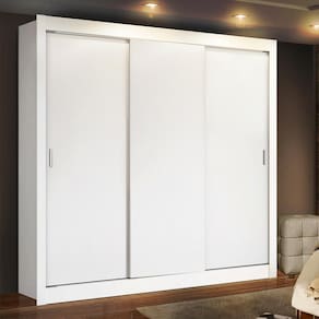 Guarda Roupa Casal Madesa Lyon Plus 3 Portas de Correr 4 Gavetas