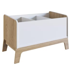Caixa Organizadora De Brinquedos 3 Nichos 74Cm 010 Itapuã/Branco - Completa Móveis