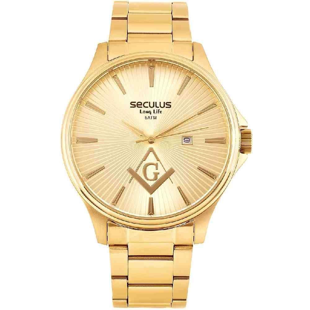 Relógio Masculino Seculus Maçonaria 44016GPSVDA1