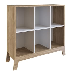 Estante Infantil Com 6 Nichos Organizadores 93Cm 008 Itapuã/Branco - Completa Móveis