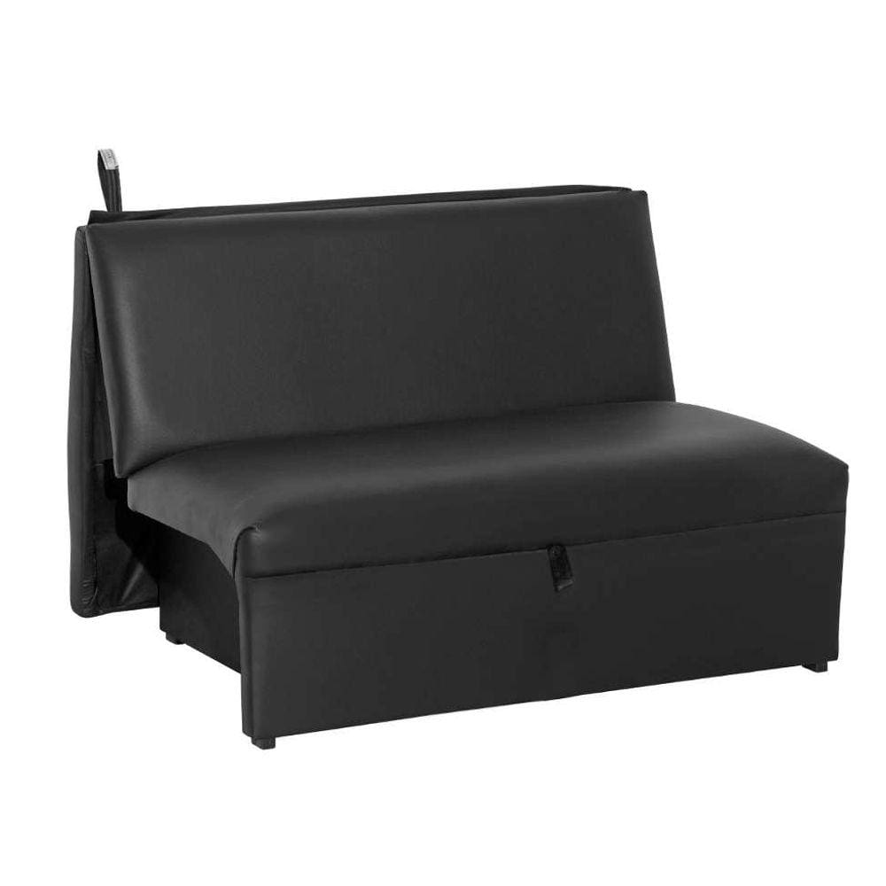 sofá-cama casal 2 lugares malu corino preto