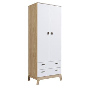 Guarda Roupa Infantil 73Cm 2 Portas 2 Gavetas 005 Itapuã/Branco - Completa Móveis