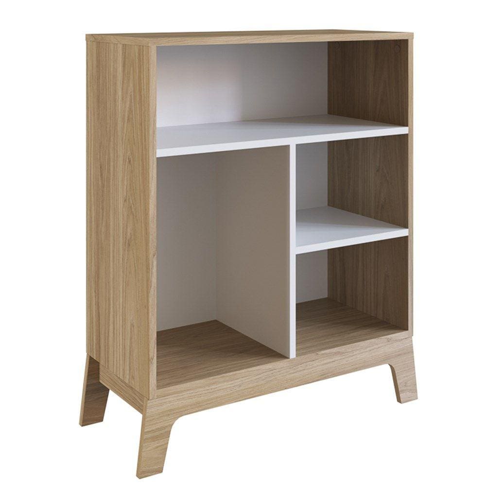Estante Infantil Com 4 Nichos Organizadores 71Cm 007 Itapuã/Branco - Completa Móveis