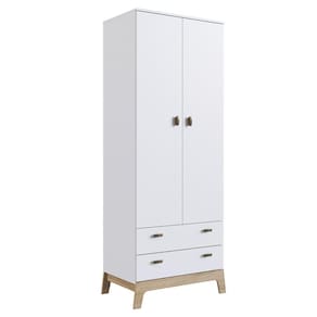 Guarda Roupa Infantil 73Cm 2 Portas 2 Gavetas 005 Branco - Completa Móveis