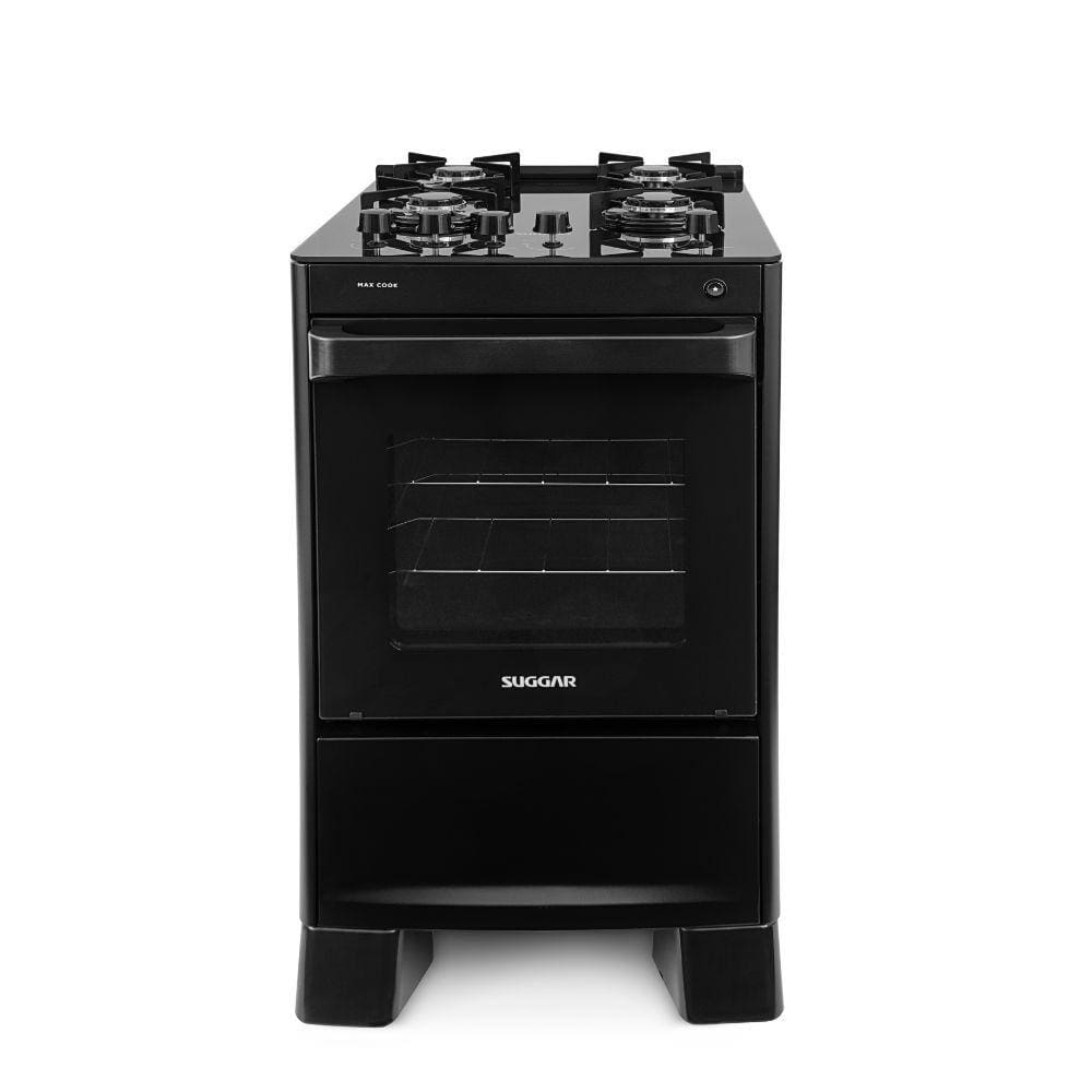 Fogao piso 4 bocas suggar mesa de vidro Ponto