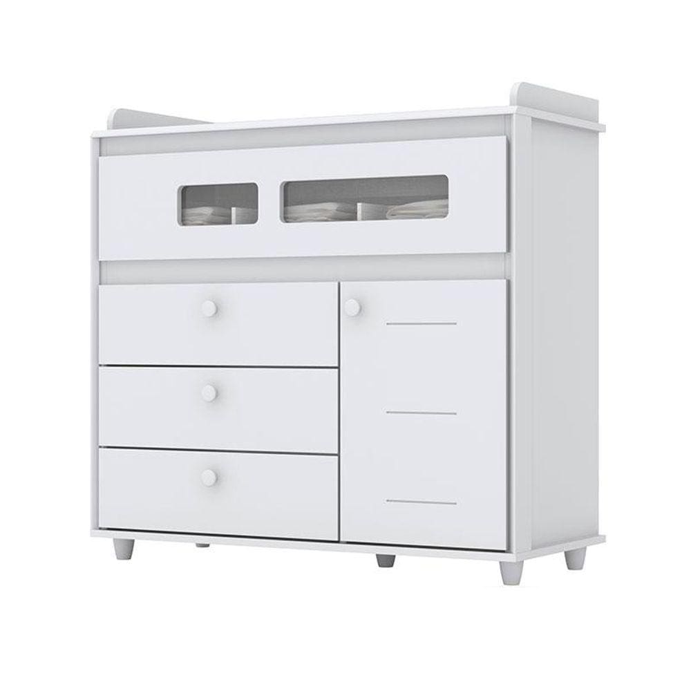 Cômoda Infantil Pula-Pula Branco - Henn