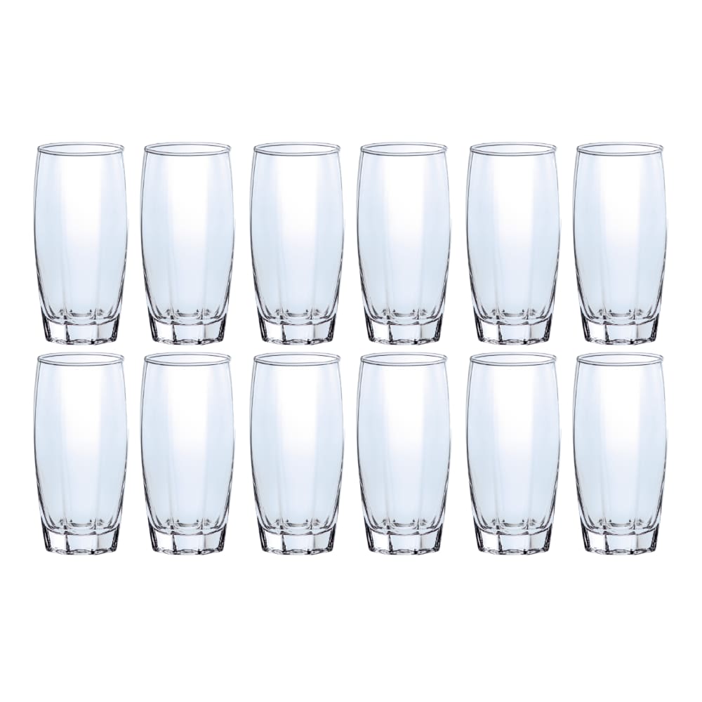 Copos de Vidro Jogo com 12 Florence 370ml Transparente Luxo