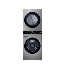 Lava e Seca Smart  LG 17Kg  Wash Tower com Inteligência Artificial Aço Escovado WK17VS6A - 220 Volts