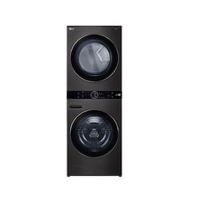 Lava e Seca Smart  LG 17Kg  Wash Tower com Inteligência Artificial  Aço Escovado Preto WK17BS6A - 220 Volts
